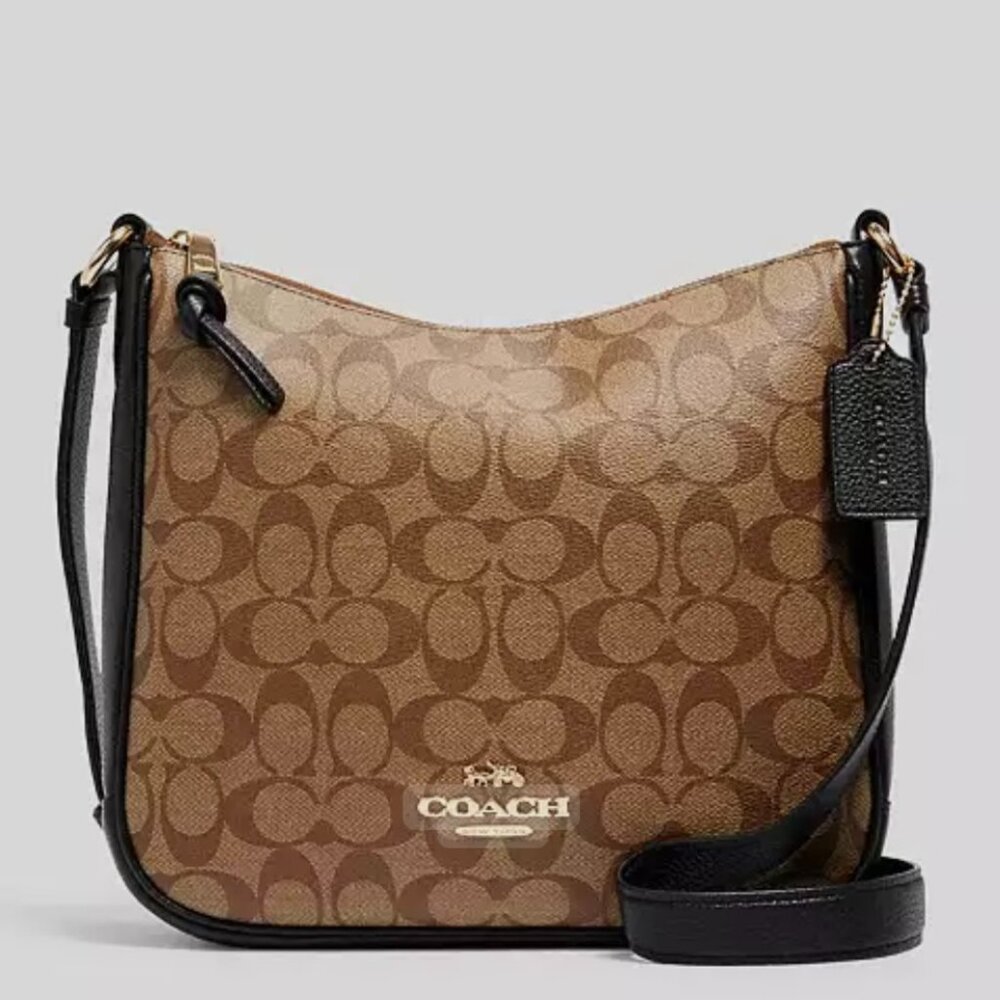 Coach Ellie File Bag In Signature Canvas